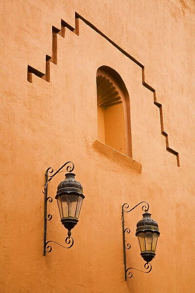 North America, Mexico, Guanajuato state, San Miguel de Allende. Street lamps