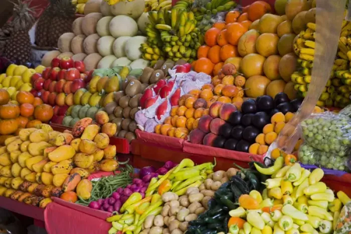 Framed Print : North America, Mexico, Guanajuato state, San Miguel de Allende. The local city market