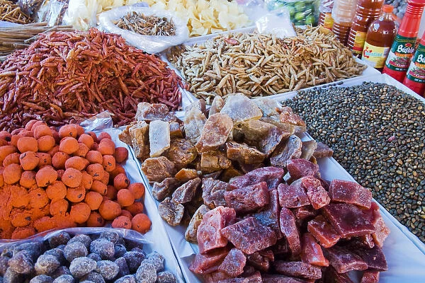 North America, Mexico, Guanajuato state, San Miguel de Allende. An assortment of snack foods