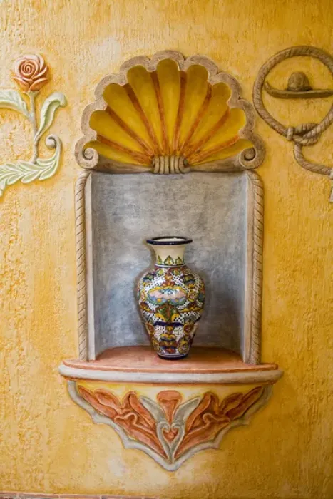 Framed Print : North America, Mexico, Guanajuato state. Ceramics on display in a shop on the road Framed Print : North America, Mexico, Guanajuato state. Ceramics on display in a shop on the road