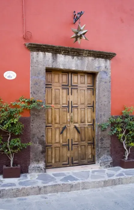 Framed Print : North America, Mexico, Guanajuato state, San Miguel. A door in the town of San Miguel Framed Print : North America, Mexico, Guanajuato state, San Miguel. A door in the town of San Miguel