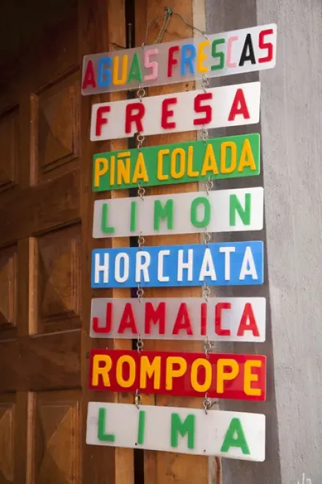 Framed Print : North America, Mexico, Guanajuato State, San Miguel de Allende, sign with flavors of ice cream Framed Print : North America, Mexico, Guanajuato State, San Miguel de Allende, sign with flavors of ice cream