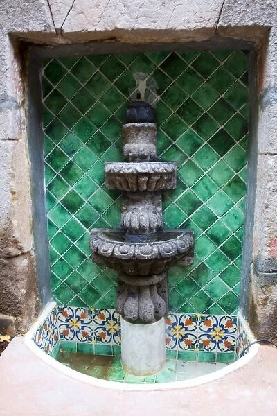 North America, Mexico, Guanajuato state, San Miguel de Allende. A fountain in the