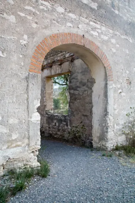 Framed Print : North America, Mexico, Pozos. The mining ruins of Cinco Senores near the town of