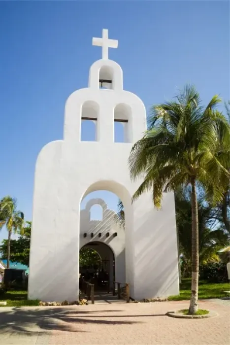 Framed Print : North America, Mexico, Quintana Roo, Playa de Carmen. Small chapel near the beach Framed Print : North America, Mexico, Quintana Roo, Playa de Carmen. Small chapel near the beach