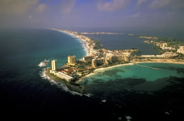 Framed Print : North America, Mexico, Quintana Roo, Cancun. Aerial view Framed Print : North America, Mexico, Quintana Roo, Cancun. Aerial view