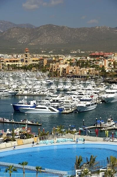 North America, Mexico, State of Baja California Sur, Cabo San Lucas. Overview of