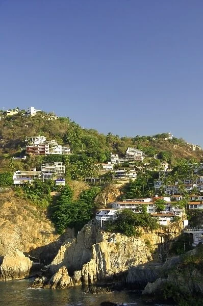 North America, Mexico, State of Guerrero, Acapulco. The cliffs of La Quebrada, home