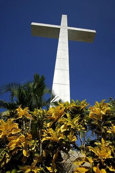 North America, Mexico, State of Guerrero, Acapulco, Las Brisas. Chapel of Peace cross