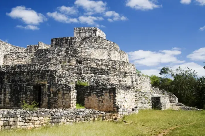 Framed Print : North America, Mexico, Yucatan. Ek Balam is a pre-Columbian archaeological site in Yucatan
