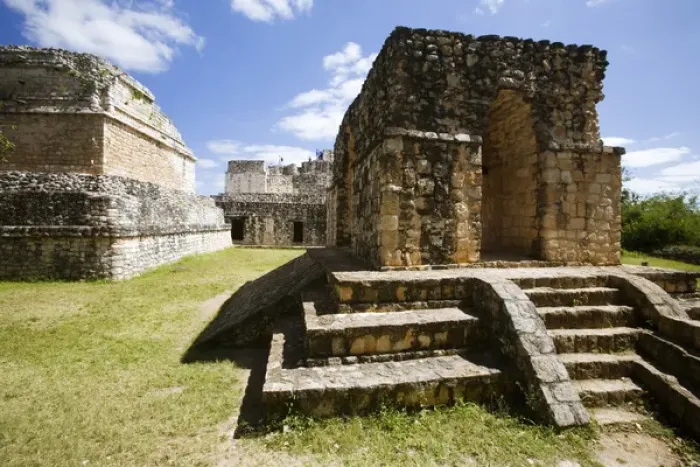 Framed Print : North America, Mexico, Yucatan. Ek Balam is a pre-Columbian archaeological site in Yucatan