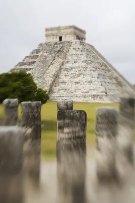 Framed Print : North America, Mexico, Yucatan. Chichen Itza is a large pre-Columbian archaeological
