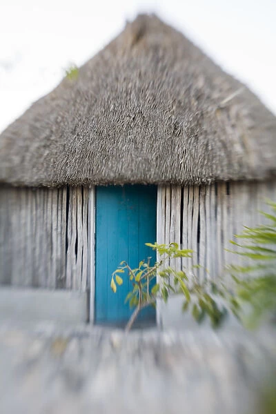 North America, Mexico, Yucatan, San Felipe. Houses in the coastal fishing village of San Felipe