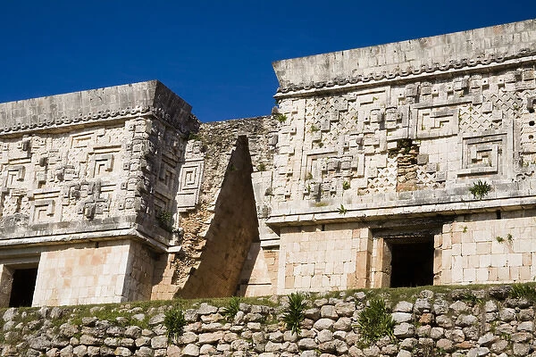 North America, Mexico, Yucatan, Uxmal. Uxmal, a large pre-Columbian ruined city