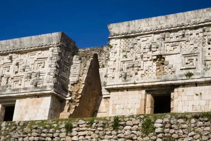 Framed Print : North America, Mexico, Yucatan, Uxmal. Uxmal, a large pre-Columbian ruined city