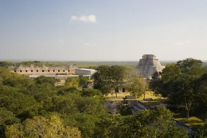 Framed Print : North America, Mexico, Yucatan, Uxmal. Uxmal, a large pre-Columbian ruined city