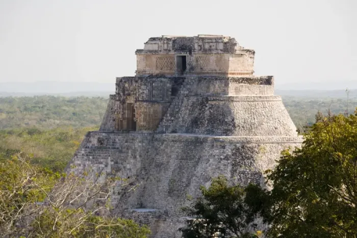 Framed Print : North America, Mexico, Yucatan, Uxmal. Uxmal, a large pre-Columbian ruined city