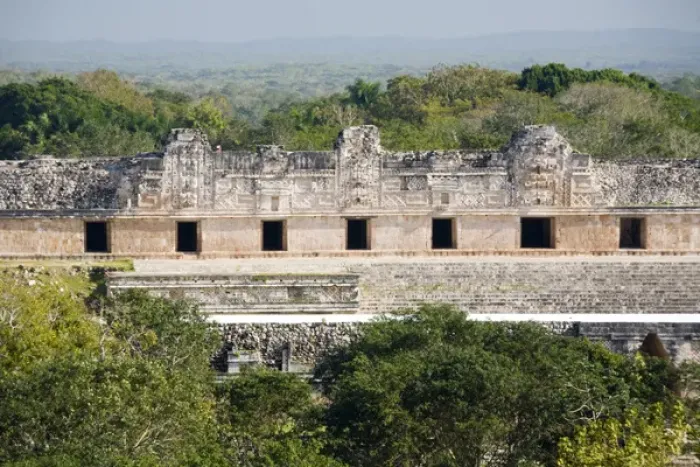 Framed Print : North America, Mexico, Yucatan, Uxmal. Uxmal, a large pre-Columbian ruined city