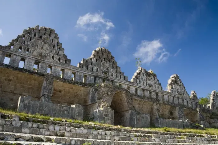Framed Print : North America, Mexico, Yucatan, Uxmal. Uxmal, a large pre-Columbian ruined city