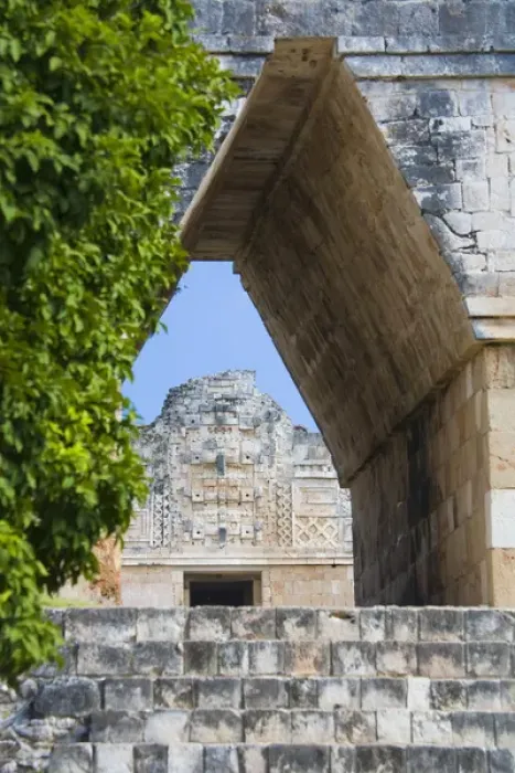 Framed Print : North America, Mexico, Yucatan, Uxmal. Uxmal, a large pre-Columbian ruined city