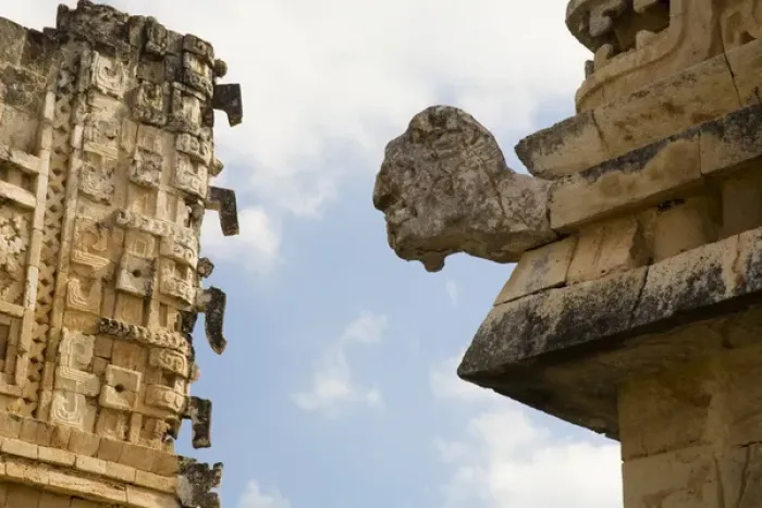 Framed Print : North America, Mexico, Yucatan, Uxmal. Uxmal, a large pre-Columbian ruined city