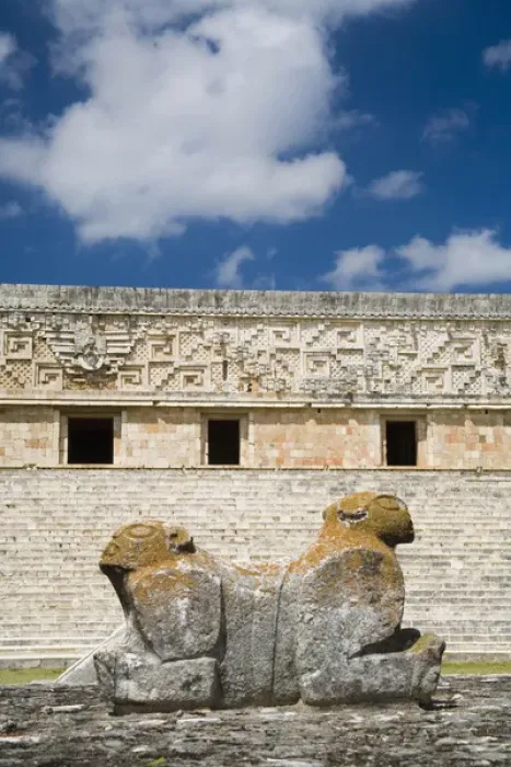 Framed Print : North America, Mexico, Yucatan, Uxmal. Uxmal, a large pre-Columbian ruined city Framed Print : North America, Mexico, Yucatan, Uxmal. Uxmal, a large pre-Columbian ruined city