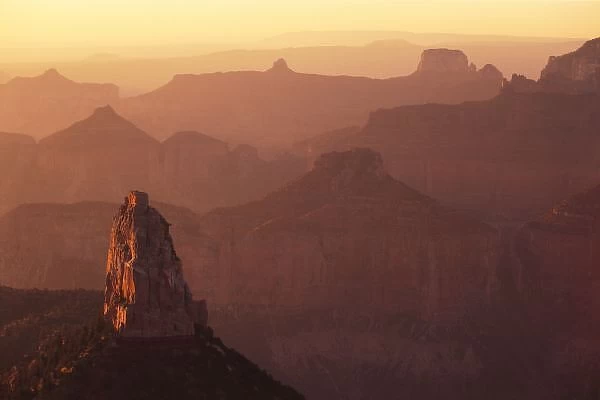 North America, U. S. A. Arizona, Grand Canyon, National Park, North Rim, Sunrise