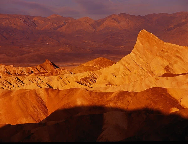 North America, U. S. A. California, Death Valley National Park, manly Peak, Zabriskie Point