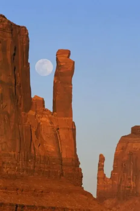 Framed Print : North America, U. S. A. Utah, Monument Valley, Moonrise at Mittens Framed Print : North America, U. S. A. Utah, Monument Valley, Moonrise at Mittens