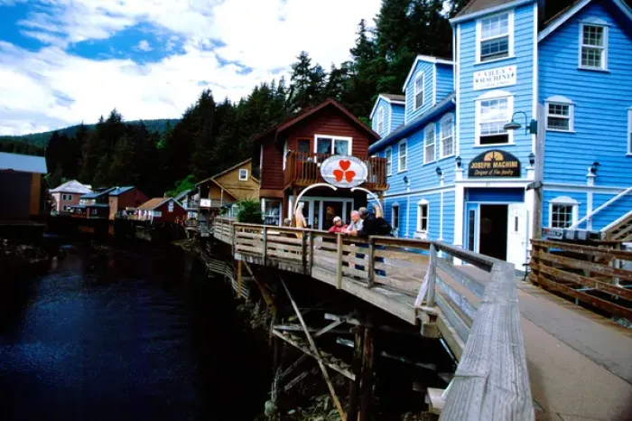 Framed Print : North America, United States, Alaska, Ketchikan, Creek Street. Famous former red-light district Framed Print : North America, United States, Alaska, Ketchikan, Creek Street. Famous former red-light district