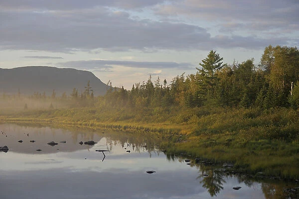 North America, United States, Maine, Kokadjo. A serene pond near Moosehead Lake