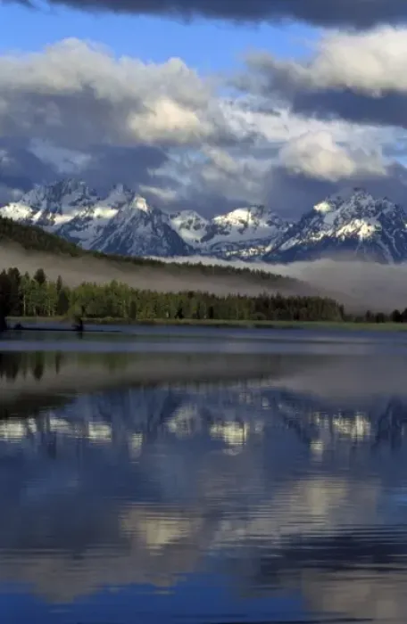Framed Print : North America, United States, Wyoming, Grand Teton. Reflection on lake