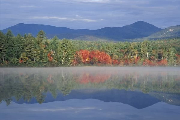 North America, US, NH, Fall reflections in Chocorua Lake in New Hampshires White Mountains