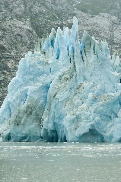 North America, USA, AK, Inside Passage, Endicott Arm, Dawes Glacier. Dramatic blue