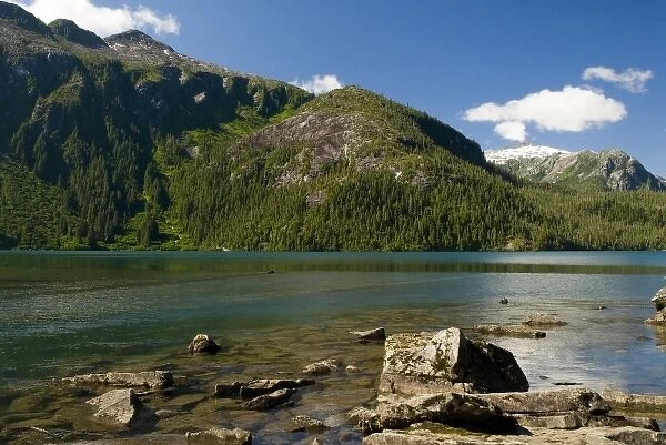 North America, USa, AK, Inside Passage. Baranof Lake idyllic pristine setting. Reached