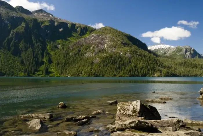 Framed Print : North America, USa, AK, Inside Passage. Baranof Lake idyllic pristine setting. Reached Framed Print : North America, USa, AK, Inside Passage. Baranof Lake idyllic pristine setting. Reached