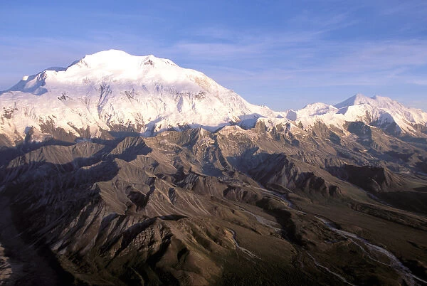 North America, USA, Alaska, Denali National Park. Aerial view of the north side of