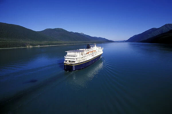 North America, USA, Alaska, Gastineau Channel. Alaska Marine Highway ferry Kennicott