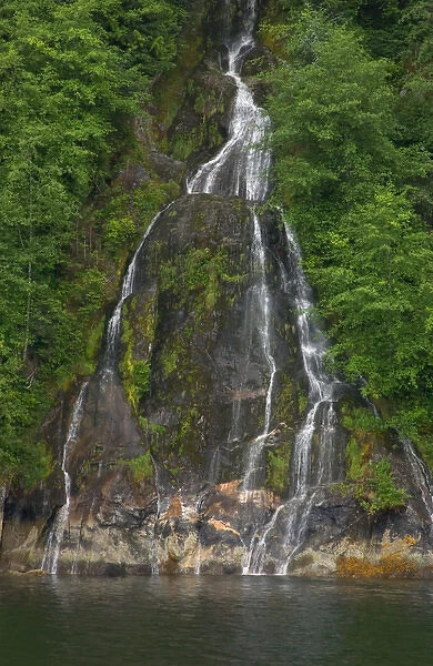North America, USA, Alaska, Misty Fjords National Monument and Wilderness, waterfall