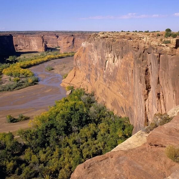 North America, USA, Arizona, Canyon de Chelly N. M. from the South Rm