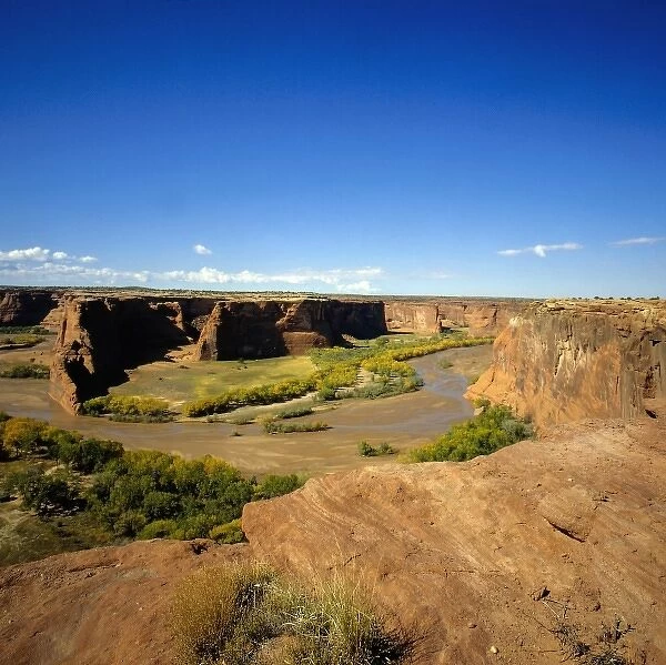 North America, USA, Arizona, Canyon de Chelly N. P. from the South Rm