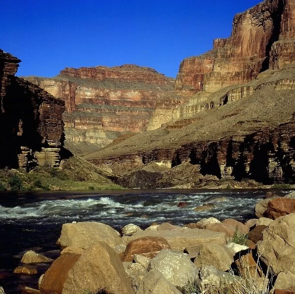 North America, USA, Arizona, Grand Canyon at Hance Rapid