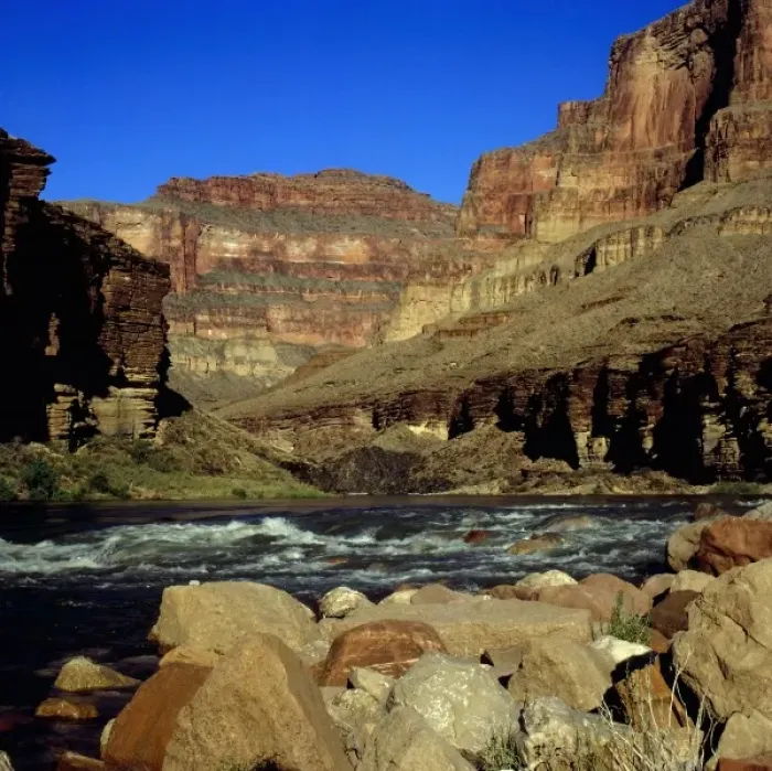 Framed Print : North America, USA, Arizona, Grand Canyon at Hance Rapid