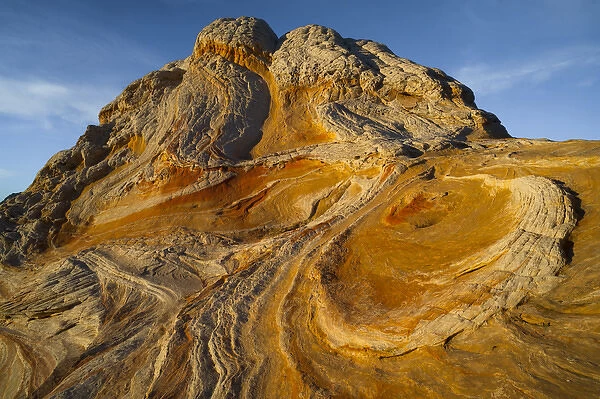 North America, USA, Arizona. Sunset on a geological formation found at Vermillion