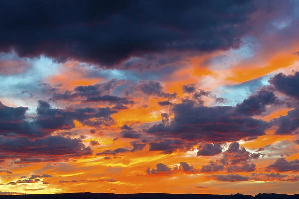 North America, USA, Arizona, Sunset over Page