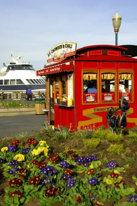 Framed Print : North America, USA, California, San Francisco, Pier 39. S. F. Chowder & Chile House