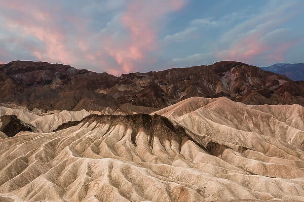 North America, USA, California, Death Valley National Park. Zabriski Point sunrise