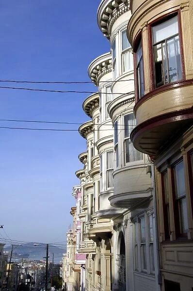 North America, USA, California, San Francisco. Typical San Frincisco home