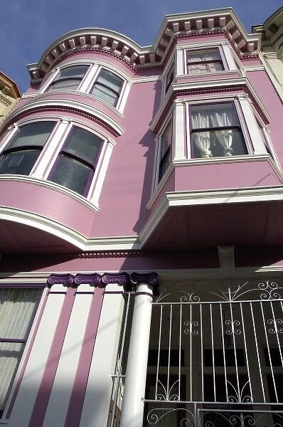 North America, USA, California, San Francisco. Typical San Frincisco home