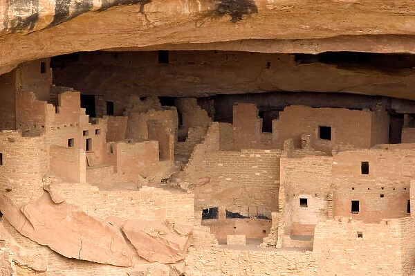 North America, USA, Colorado. Cliff dwellings in Mesa Verde